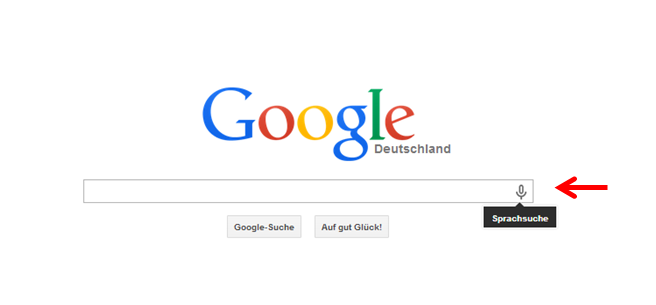 Google Voice Search in Deutschland