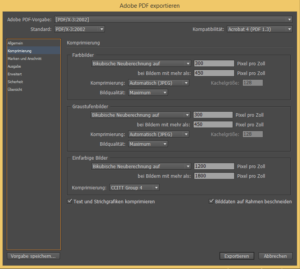 komprimierung PDF für den Druck optimieren