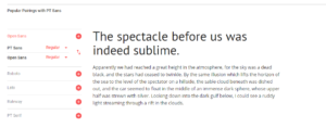 Screenshot Google Fonts Pairings