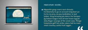 Blindtexte Pirate Ipsum