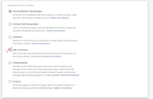 YouTube Kampagneneinstellung