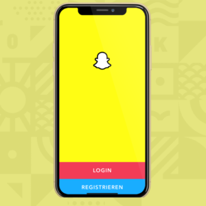 Snapchat: Anmeldebildschirm