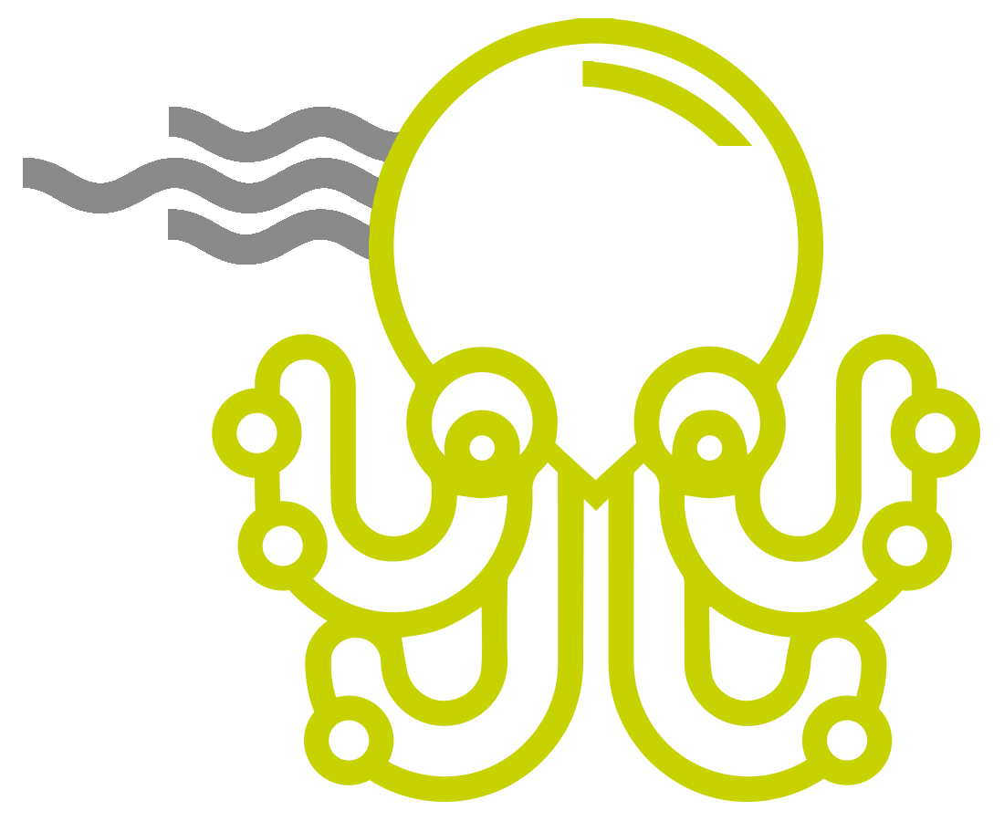Klickkomplizen Tiere Markenwelt Oktopus hell transparent