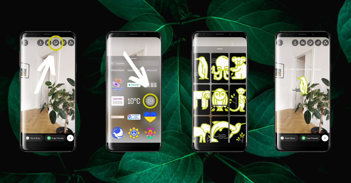 Individuelle Sticker in Instagram Stories nutzen