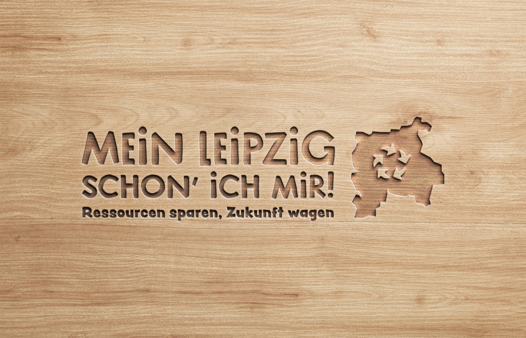 Klickkomplizen Referenz "Mein Leipzig schon' ich mir" Logo Holz
