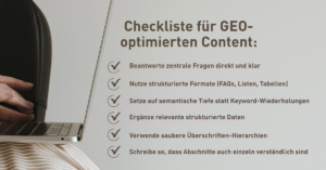 Klickkomplizen Beitragsbild Blog_Geo_best practices_checkliste