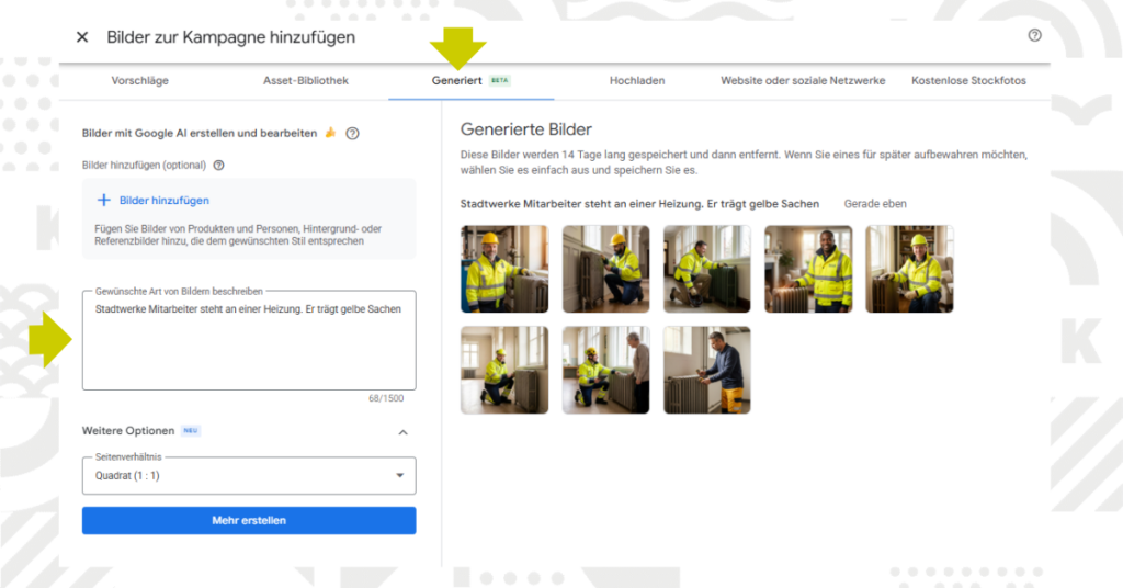 Nano Banana bei Google Ads