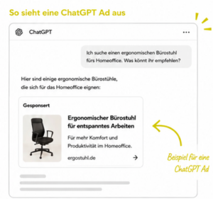 Beispielanzeige Chat GPT Ad mobil