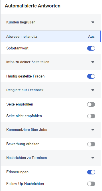 Automatisierte Antworten