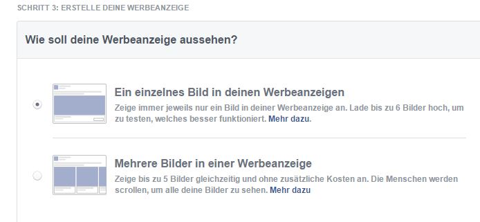 Anzeigenformate Facebook