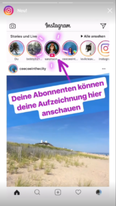 Instagram Livestream Wiederholung