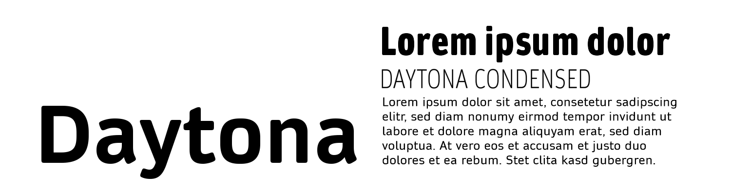 Daytona - Schriftneuheit 2015