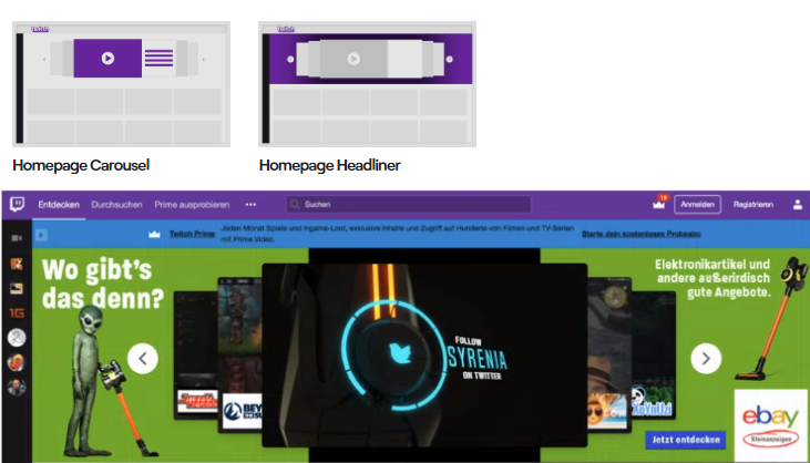 Twitch - Homepage Ads